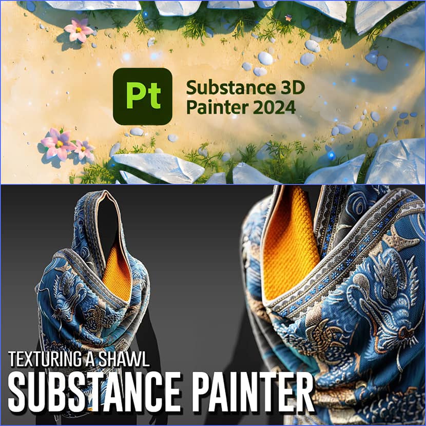 3DRedBox - Texturing A Shawl In Substance Painter 3DRedBox - Texturing A Shawl In Substance Painter
